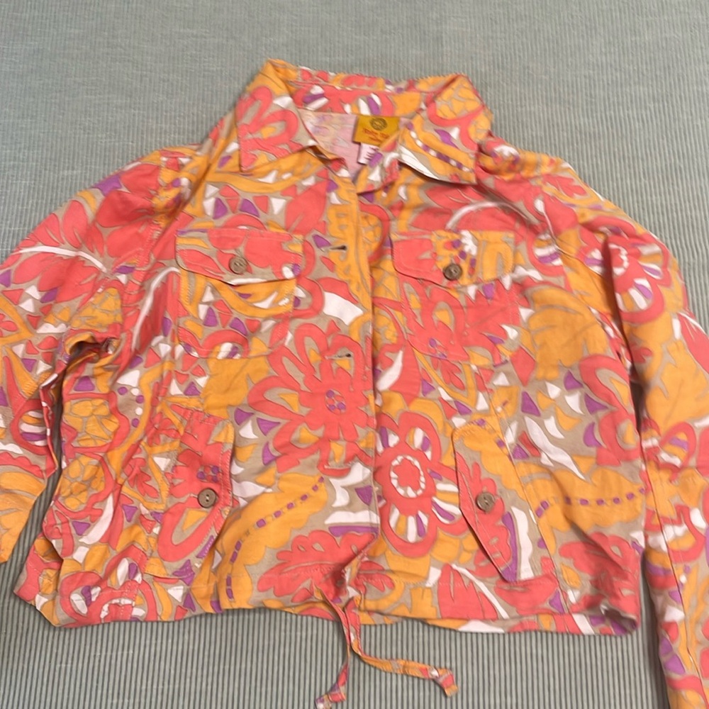 Ruby Rd size 14 Petite linen blend jacket